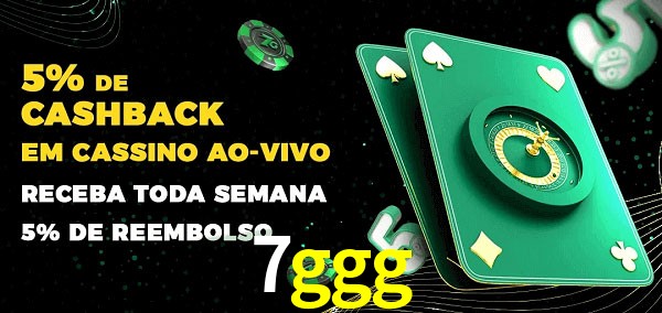 Promoções do cassino ao Vivo 7ggg